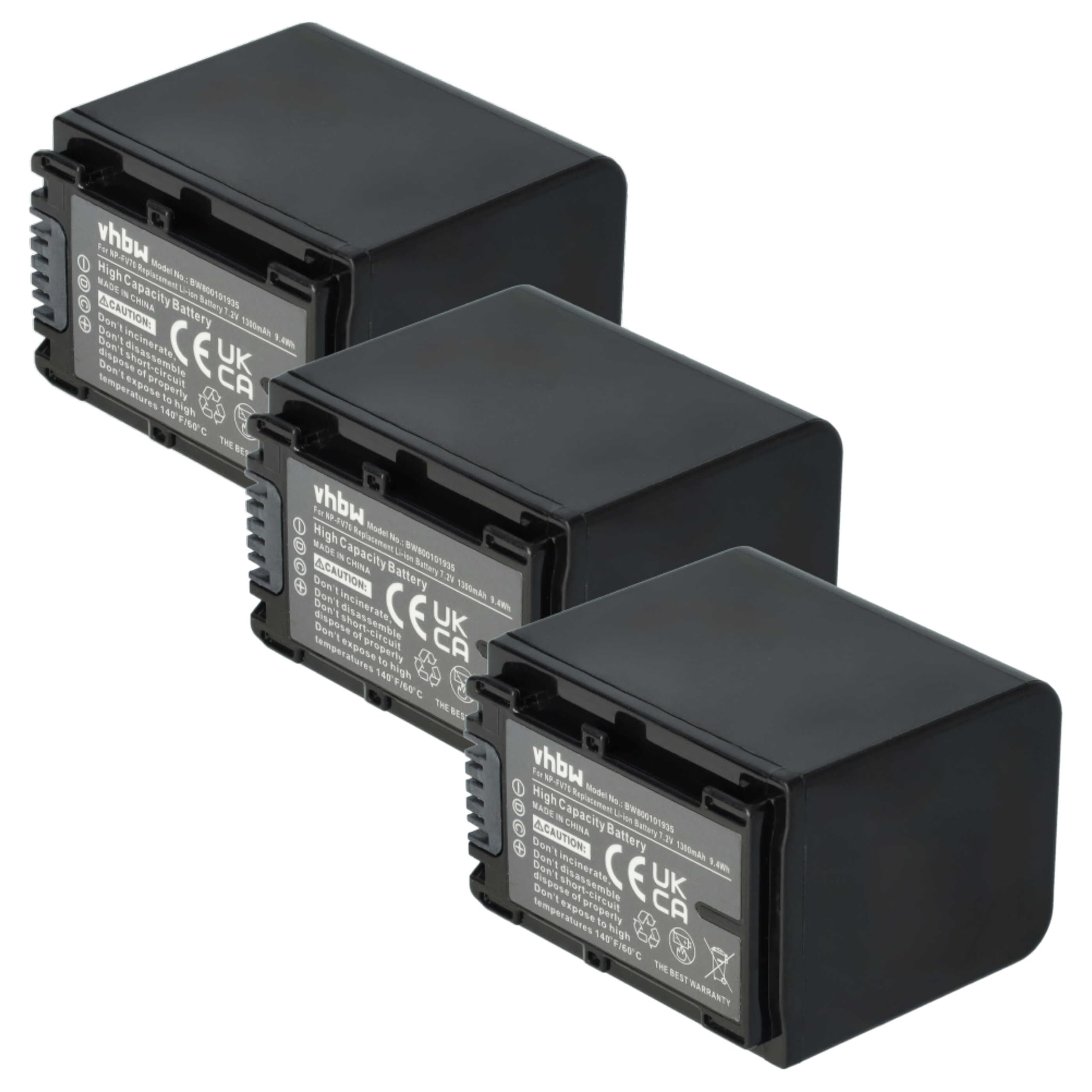 Batterie 1300mAh Sony DCR-SX85E DCR-SX85 caméscope numérique pack - 8
