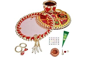 Stunning Traditional KARWA CHAUTH THALI Set for a Sacred Celebration