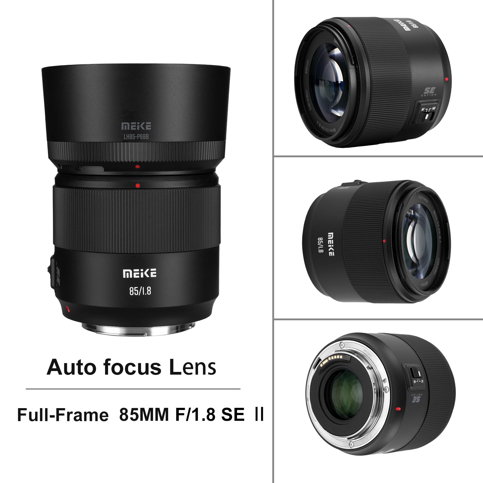 Meike 85mm F1.8 SE II Lマウント Meike 85mm F1.8 SE Mark II Full Frame Auto Focus STM Lens for E Mount