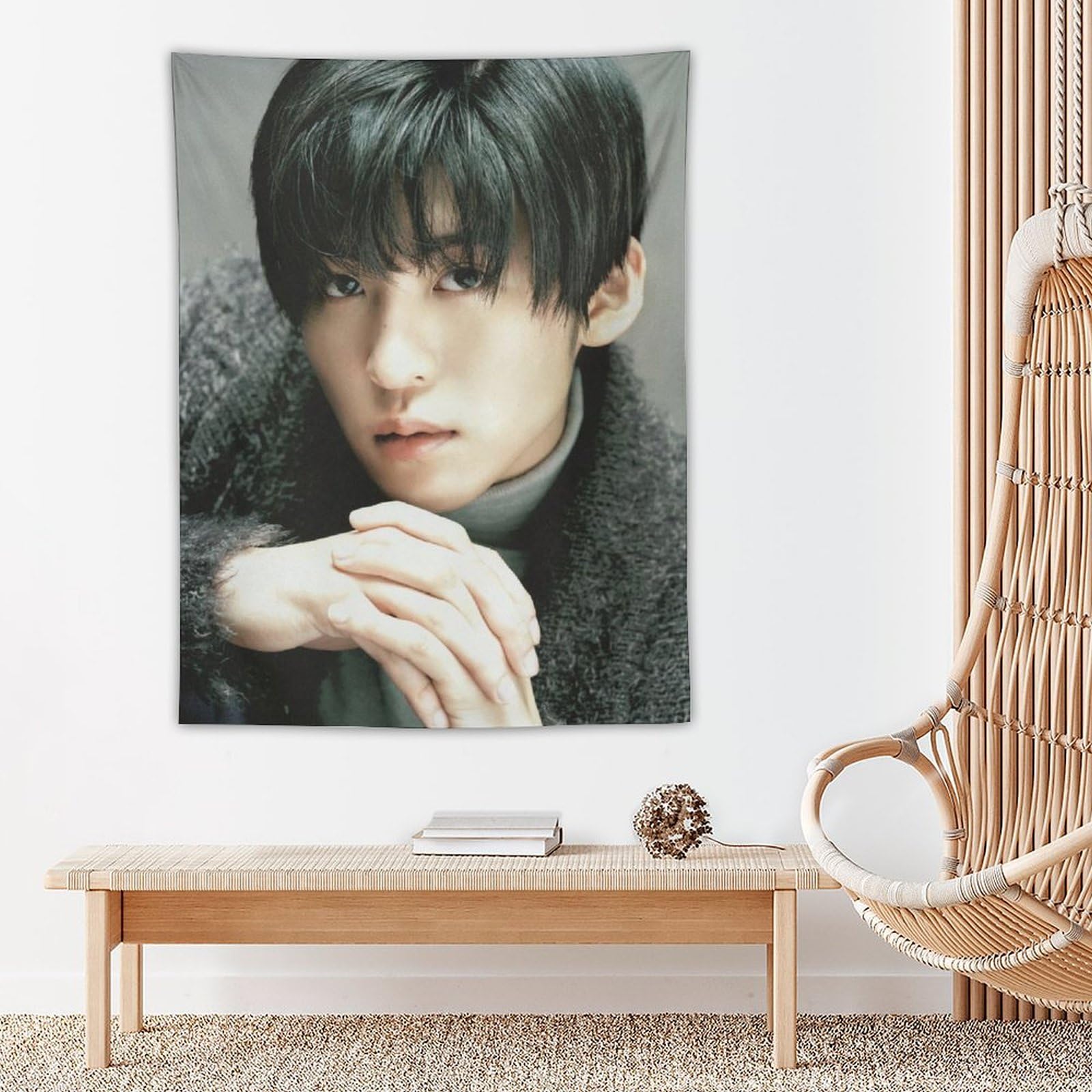 【最安値】Man 目黒蓮　タペストリー Amazon.co.jp: スノーマン 目黒蓮 タペストリー おしゃれ飾り 壁掛け