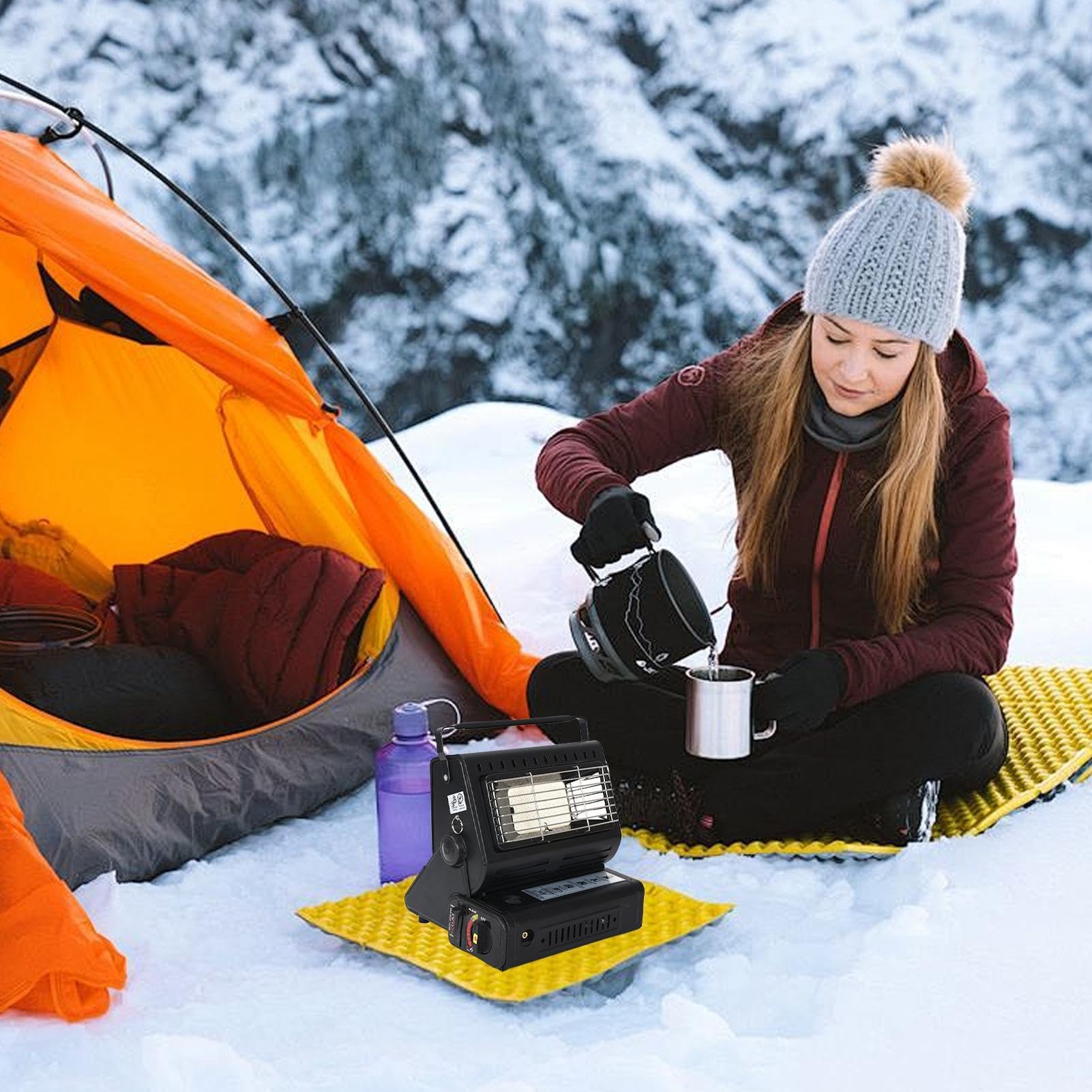 Riscaldatore per Tenda da Campeggio Invernale | Dispositivo di Riscaldamento Eco-Compatibile Riutilizzabile | Ideale per Escursionismo e Attività Outdoor con Famiglia e Amici