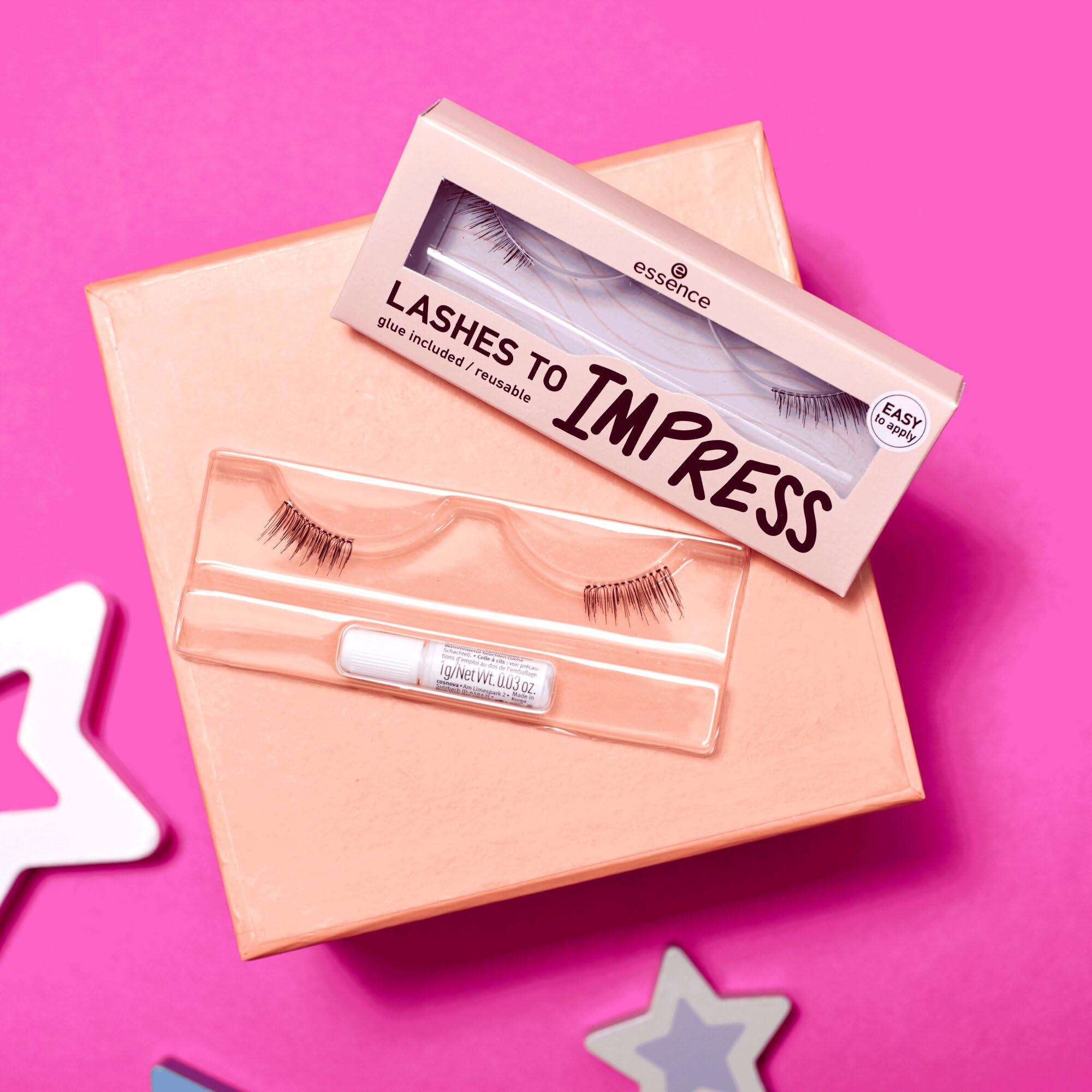 essence LASHES TO IMPRESS., lunga durata, volumizzante, arricciante, definizione (1pair)