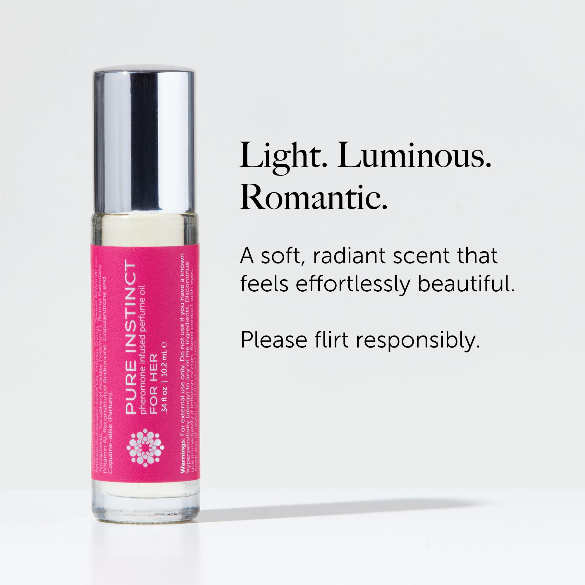 Pure Instinct Feromonowy olejek perfumowany dla niej - kulka 10,2 ml | 0,34 Fl. Oz