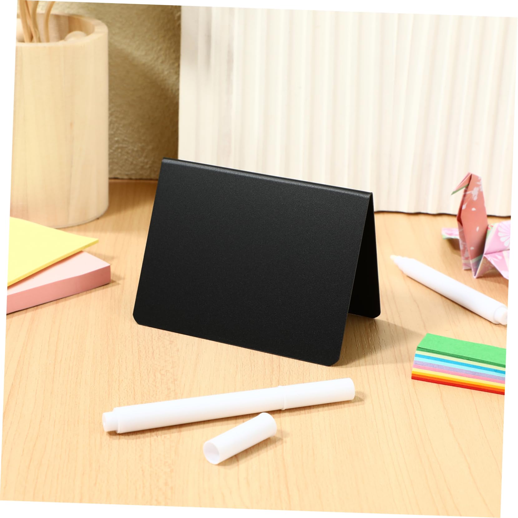 Mini Tableaux Noirs Double Face 30 Pièces en Plastique
