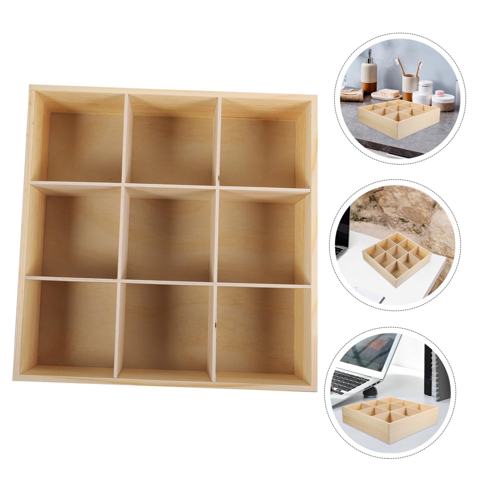 VALICLUD Scatola Scatola in Legno Organizzatori e Contenitori Per La Cucina Magazzinaggio Libreria Organizzatori e Archiviazione Organizzatore Del Gabinetto Scaffali Di Legno