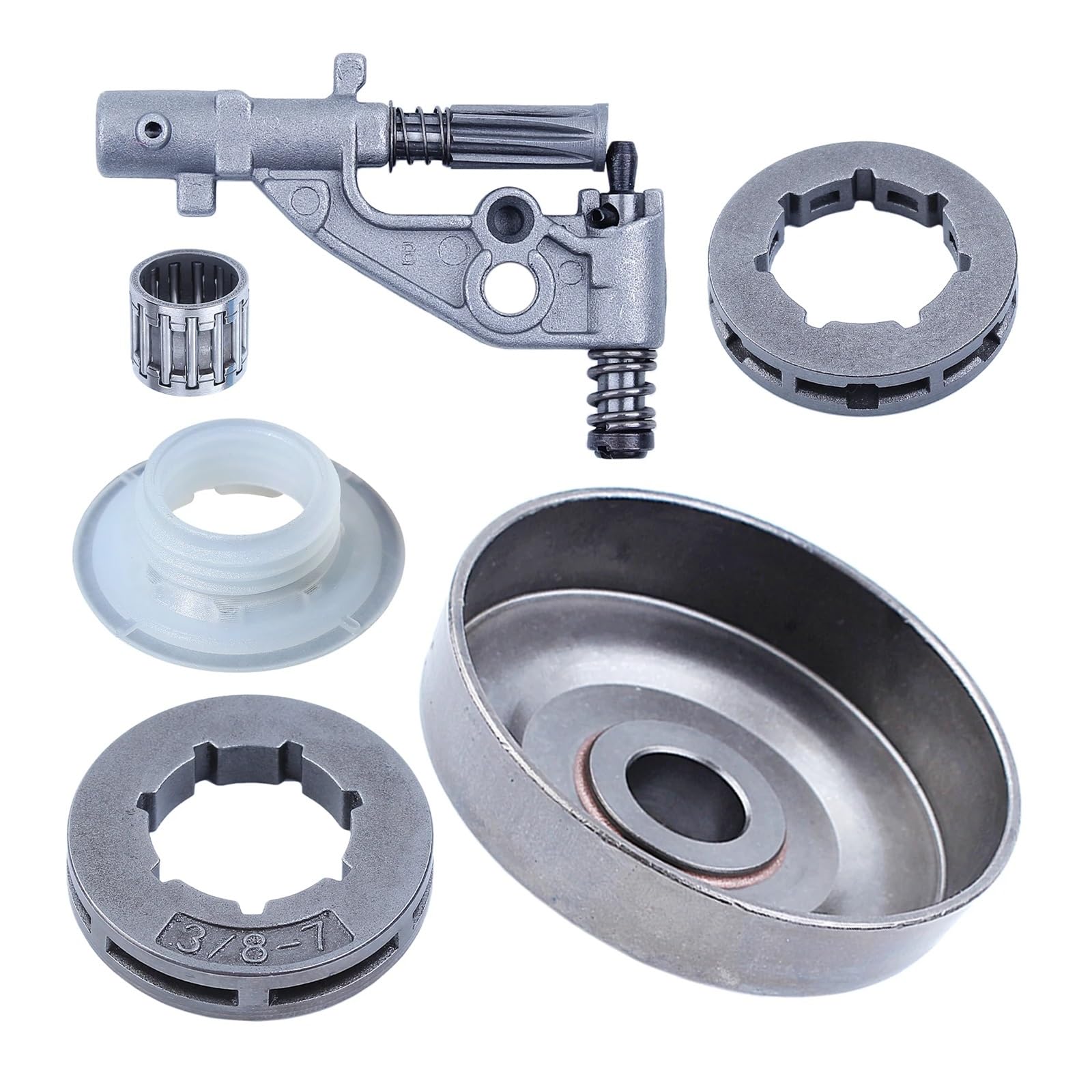 Kit de cojinete de Agujas for Rueda Dentada de Tambor de Embrague de Bomba de Aceite for Motosierra 357XP 359 357 XP, Repuesto de Repuesto