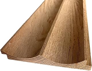 Timeline Wood Fluted Scallop Solid Oak Tambour, Real Wood Slat Wall Panels, 3/4 in. X 5-5/8 in. X 72 in. (4-Brds, 11 SF/Pkg)