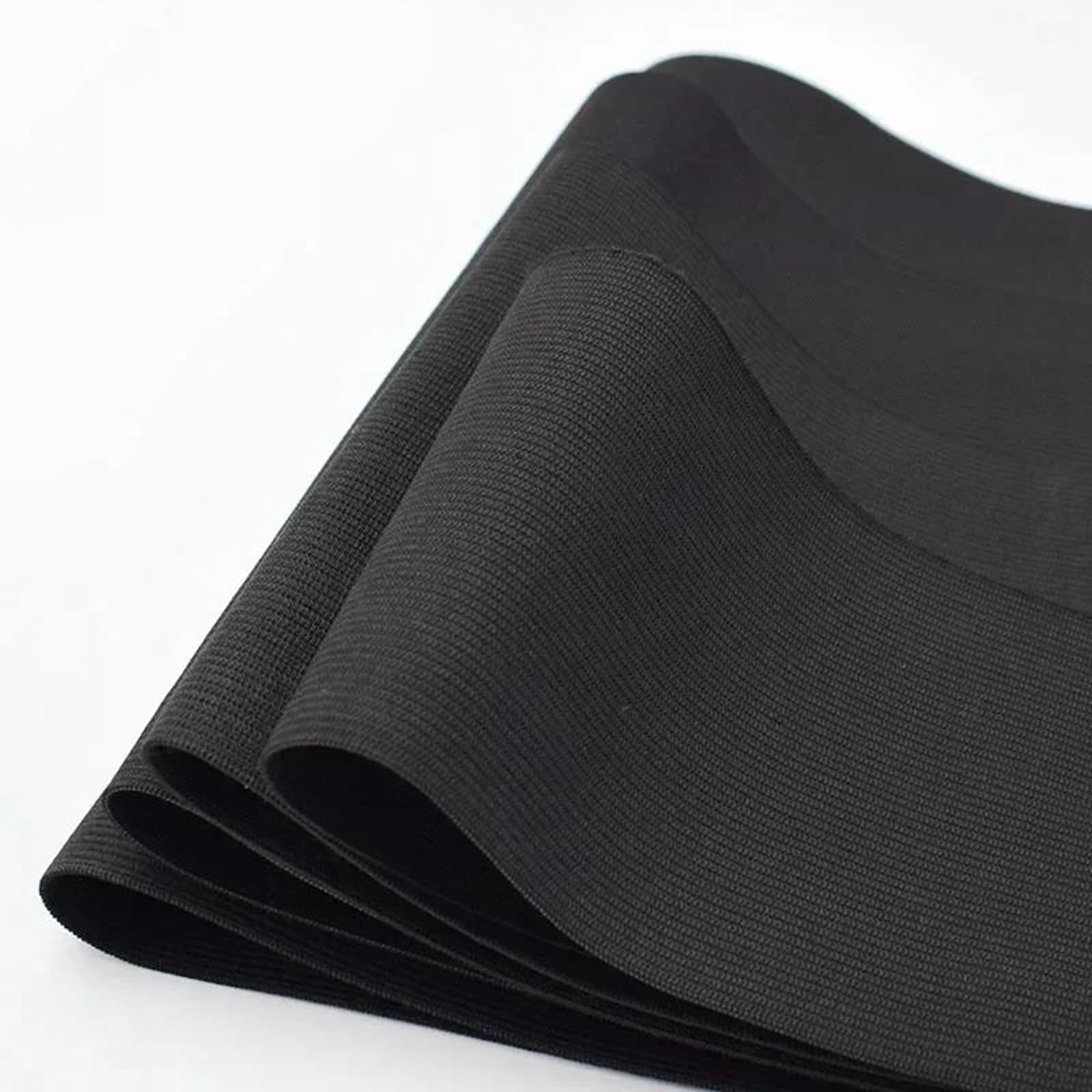Bandas elásticas Banda elástica Ancha y Plana Banda elástica for la Cintura, 2 Metros (10/15/20/25 cm), Color Blanco y Negro, for Coser Ropa, Accesorios de Tela, Blanco, 10 cm(Schwarz,7cm)