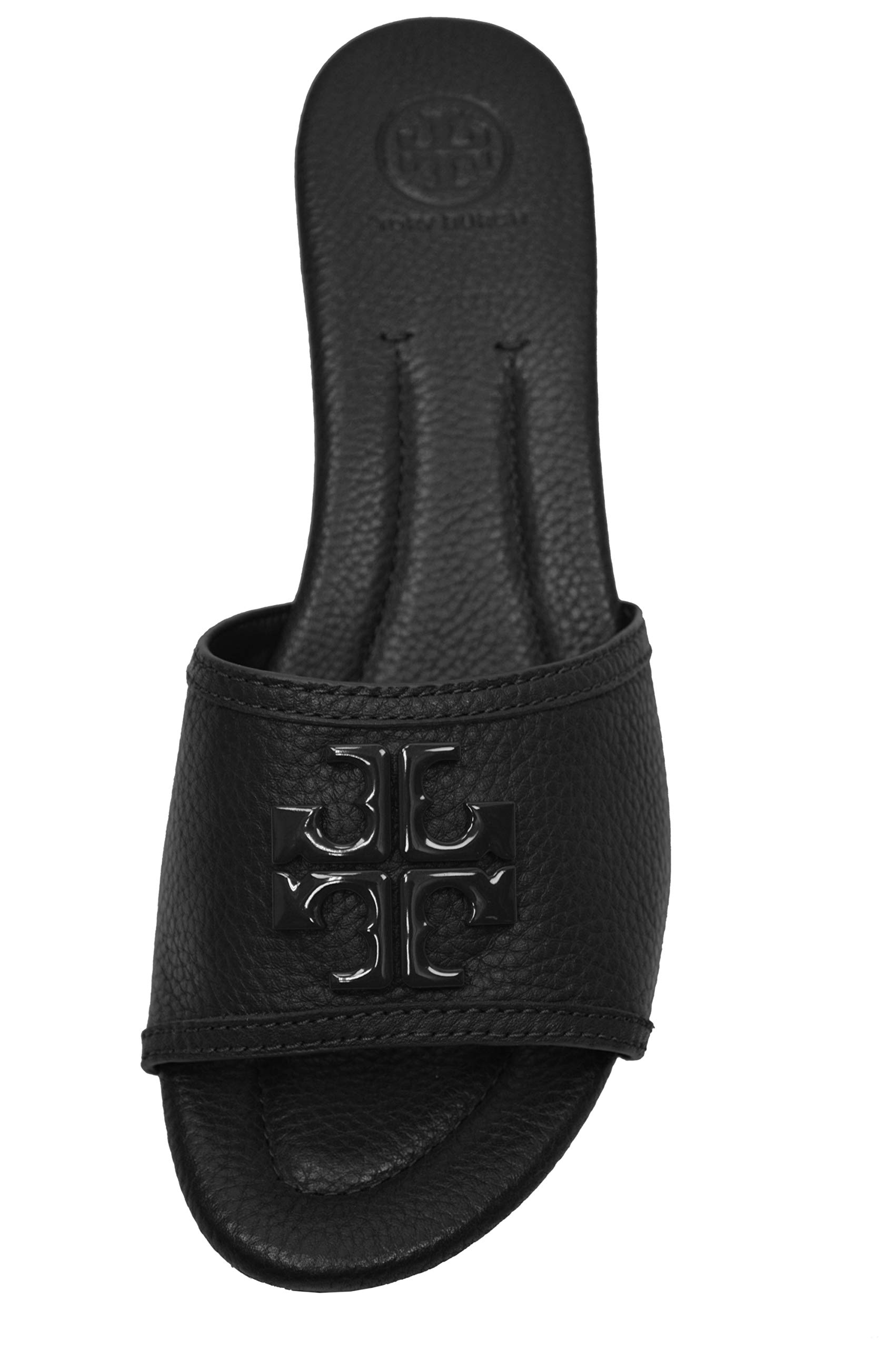 Flat Slide Tory Burch Lowell 80mm Wedge Slide Leather Wedge Slide