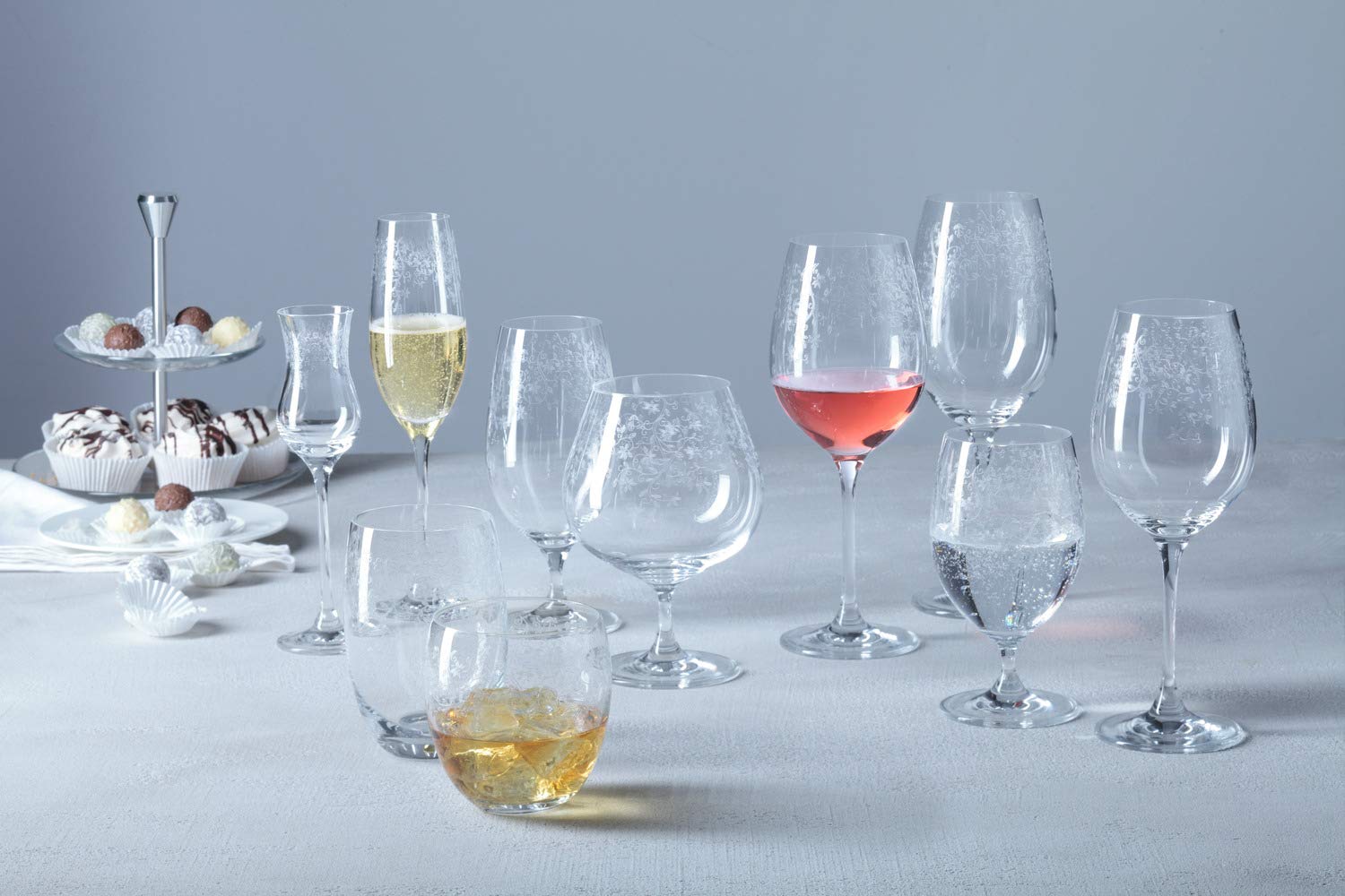Leonardo Chateau Rotwein-Gläser, 6er Set, spülmaschinenfeste Wein-Gläser, Rotwein-Kelch mit gezogenem Stiel, Wein-Glas mit Gravur, 510 ml, 035300