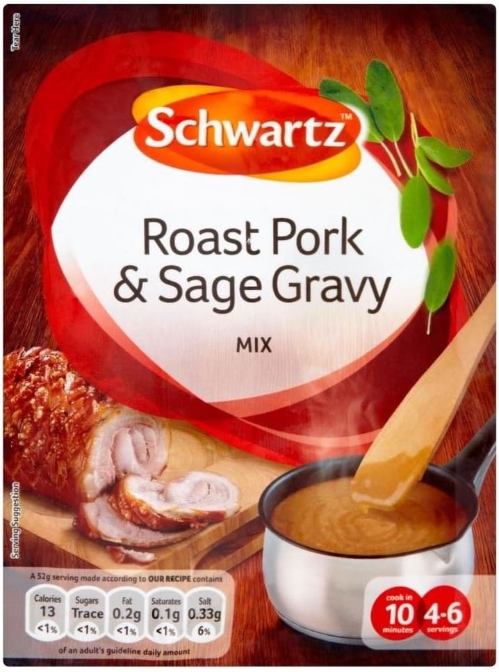 Schwartz Roast Pork & Sage Gravy Mix (25g) - Pack of 2