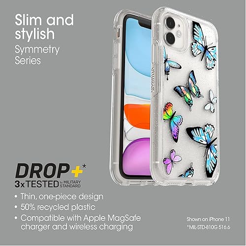 Miniatura 5 de OtterBox Symmetry Series - Funda para iPhone 11 (no ProPro Max), embalaje no minorista (mariposa Y2K)