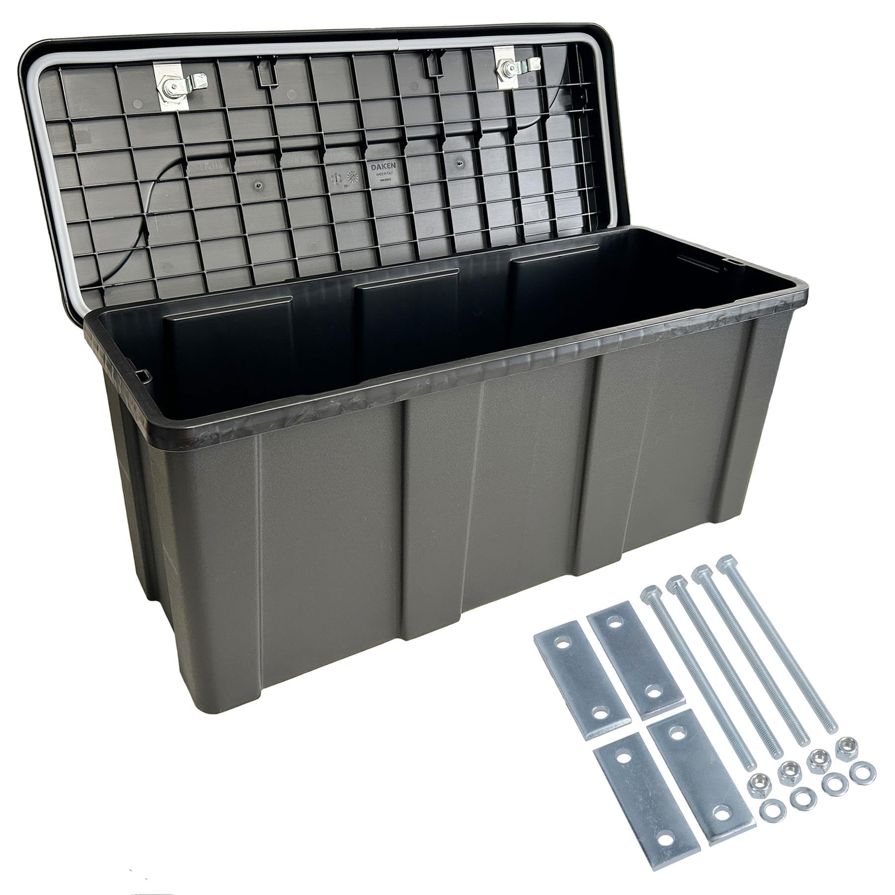 Boîte à outils pour remorque verrouillable contre le vol coffre en plastique avec kit cadre en A