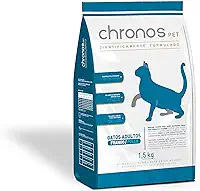 Ração Chronos Pet Gatos Super Premium Adultos Castrados Sabor Frango 1,5kg Chronos Raça Adulto, Sabor Frango