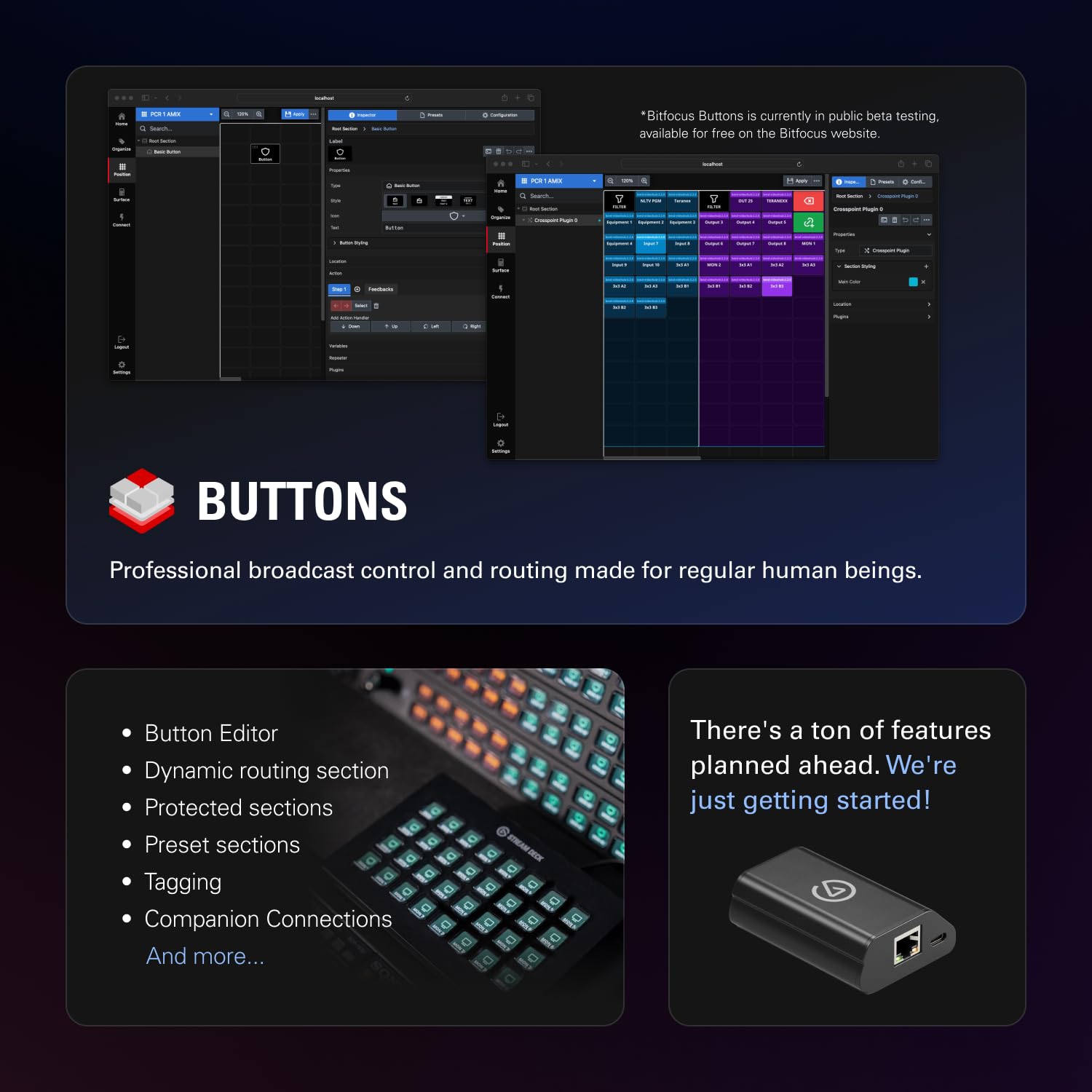 Elgato Station d'accueil réseau pour Stream Deck - Adaptateur Ethernet Filaire, Alimentation PoE ou USB, Installation Facile sur l'appareil, se Monte sur Un Bureau, Un Mur ou Un Support SDXL, pour
