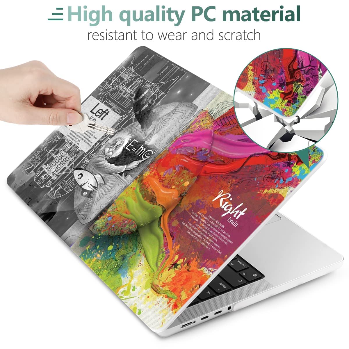 DONGKE Hard Shell Case For M3/M2/M1 MacBook Pro 16" (2021-2024) - Composition Book Design With Keyboard Cover - View #9