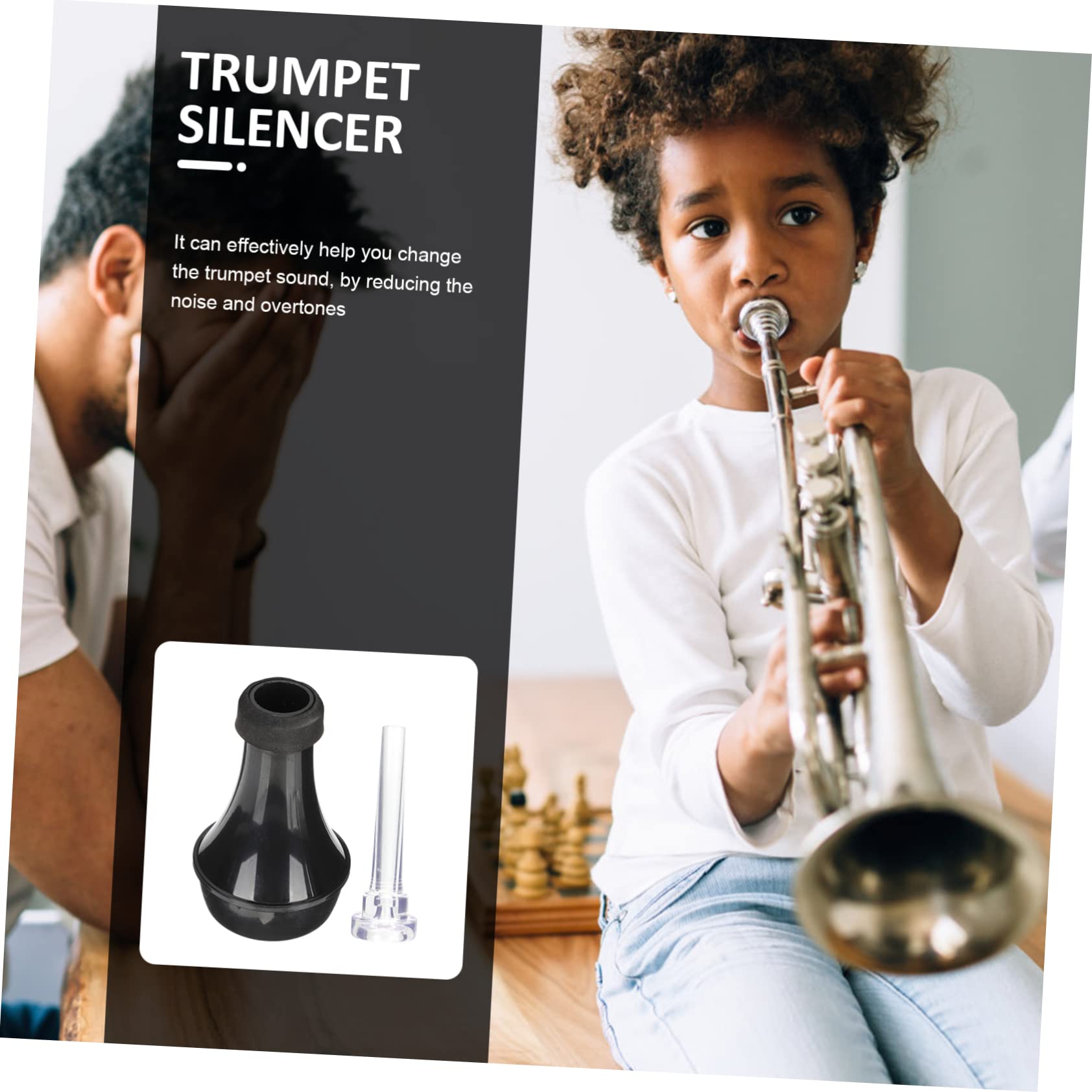 ifundom 3sets Sordina Per Tromba Professionale Mute Per Praticanti e Musicisti e Trasparente Facile Da Installare Riduce Volume e Migliora Suono
