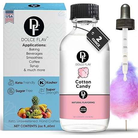 Sweeten Your Creations with Dolce Foglia's Enchanting Cotton Candy Extract: A Burst...