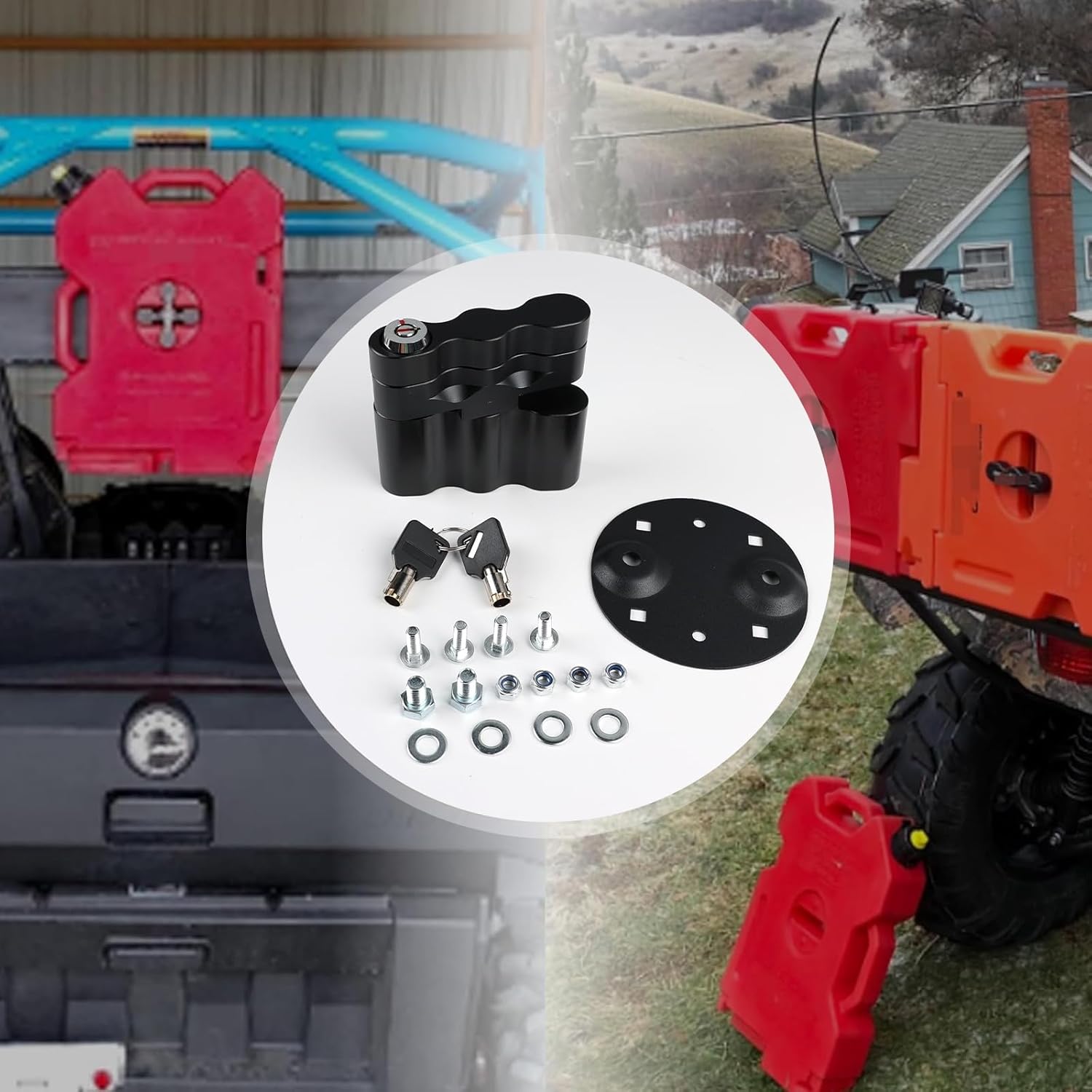 RX-LOX-PM Pack Mount Lock with Key – Compatible with Gasoline Pack, Storage Box, and Fuelpax Standard Pack – 1 Piece