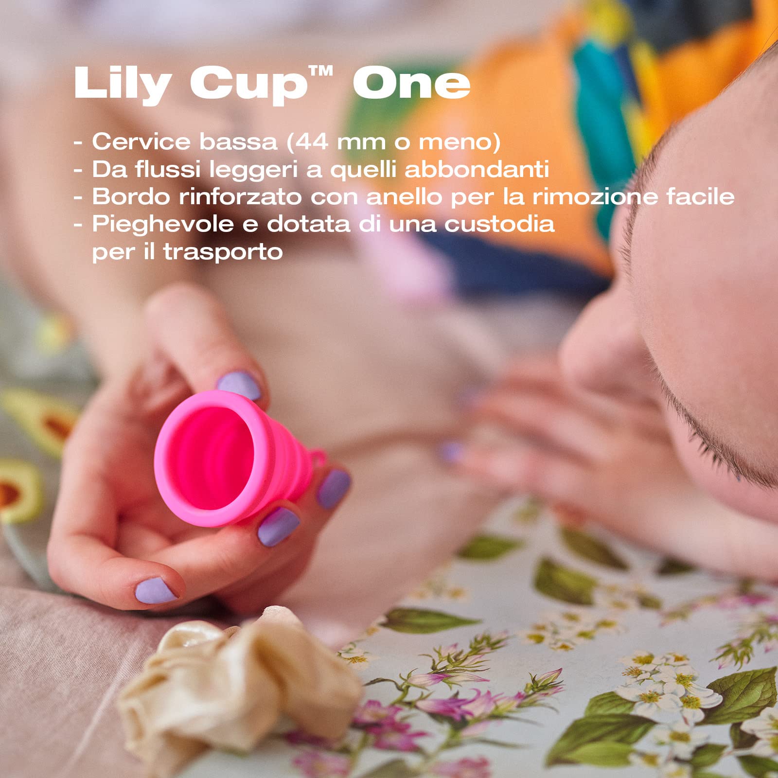 Intimina Lily Cup One - La Coppetta Mestruale Morbida per Principianti, Adolescenti