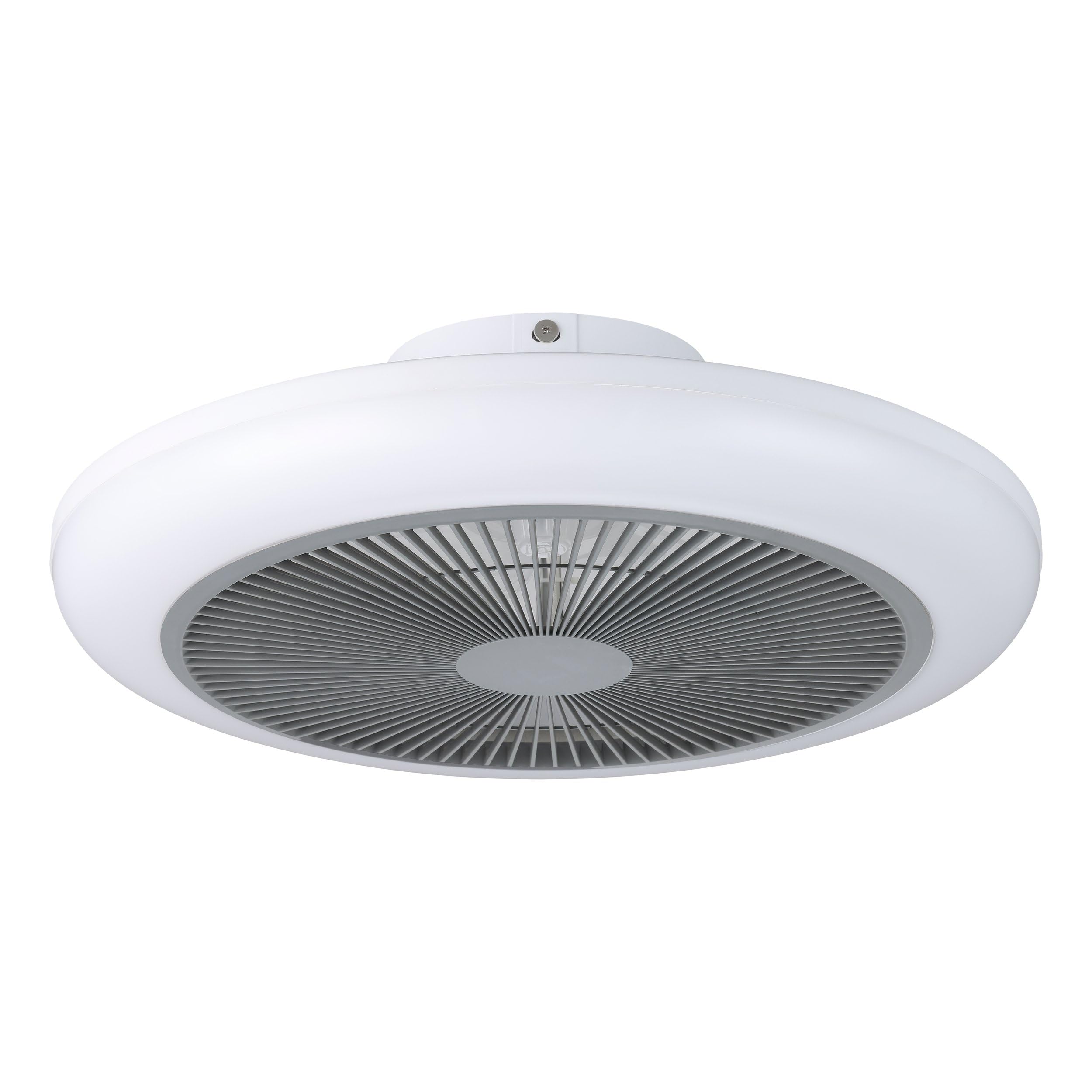 Eglo Sayulita 1 White Plastic Ceiling Fan with LED