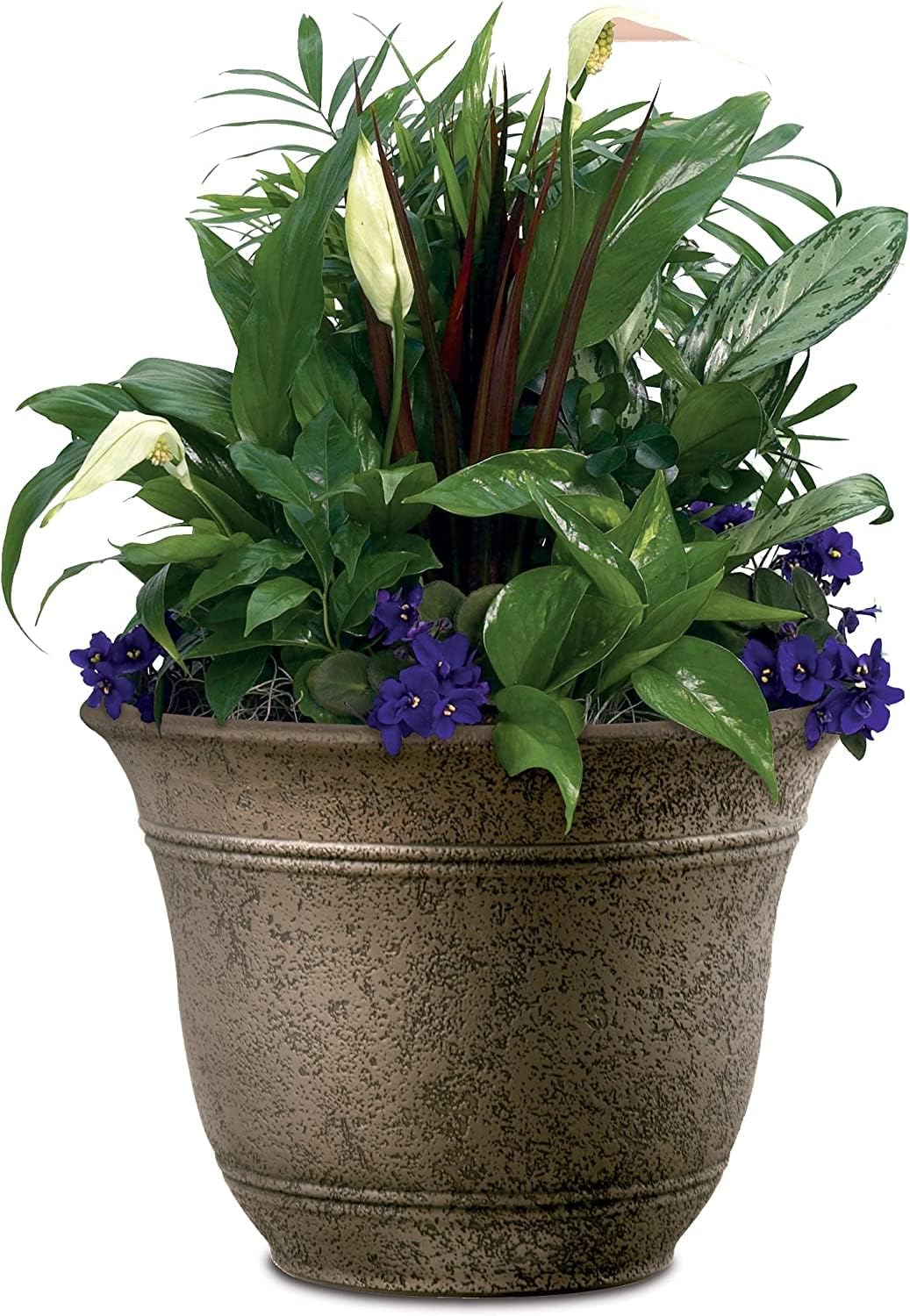 Listo SRA16001P02 Sierra Planter, Nordic Bronze, 16-Inch Width