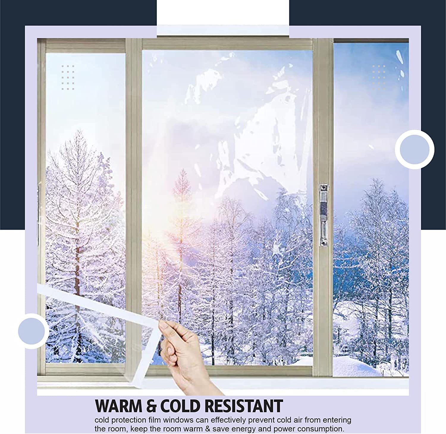 Kit Isolante Per Finestre Duck - Pellicola Termoretraibile Trasparente