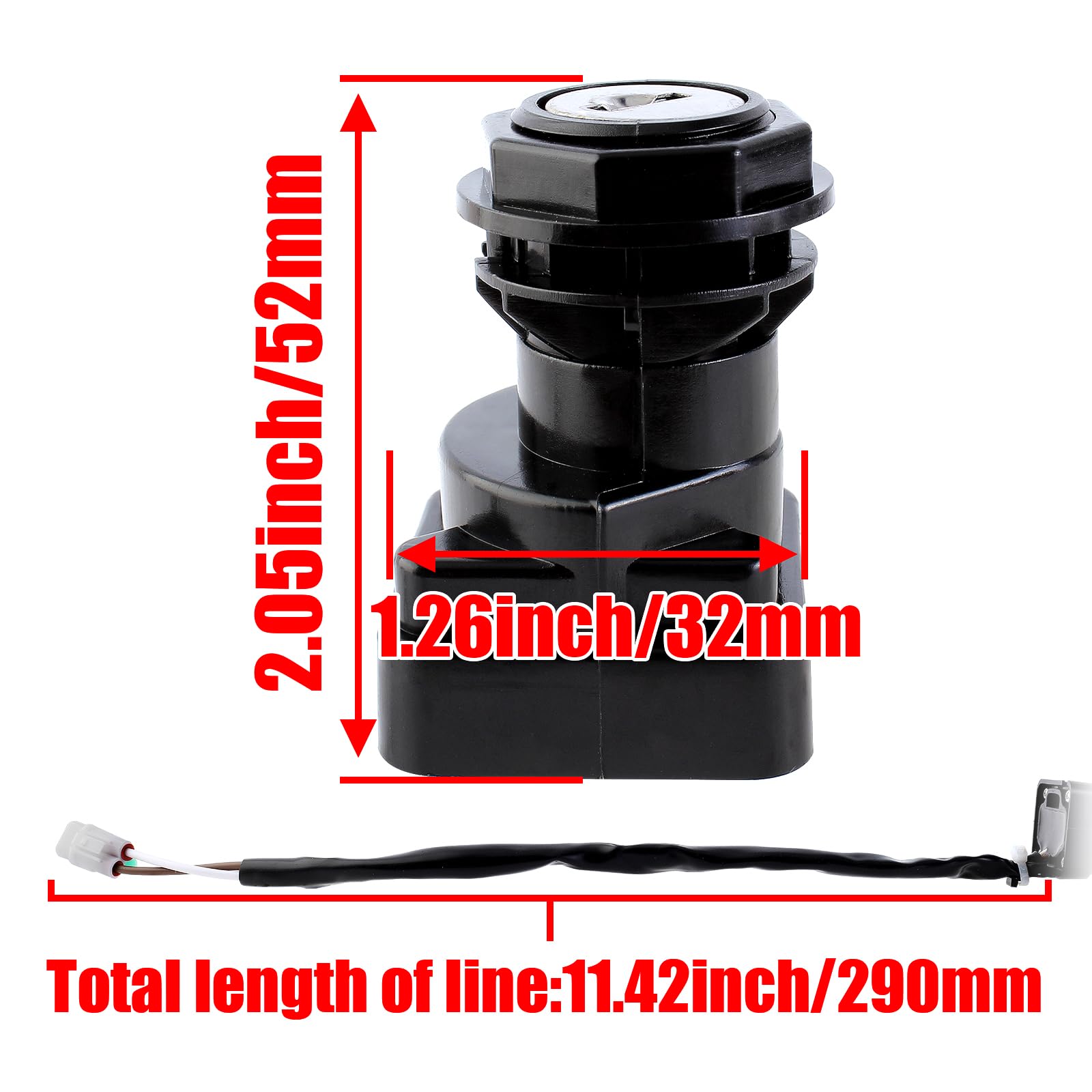 Amazon.com: YOFMOO 27005-1229 37110-07G30 Ignition Key Switch