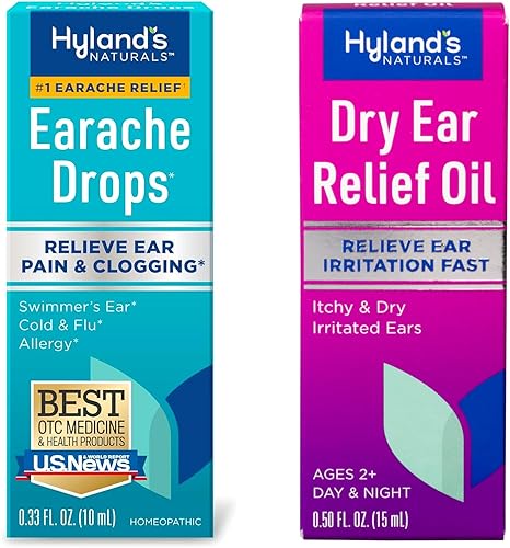 Miniatura 10 de Hyland's Naturals - Gotas para el dolor de oído, alivio natural del oído de nadador, resfriado y gripe, síntomas de alergia, a partir de 2 años, día