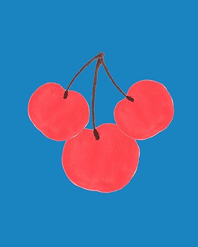 Miniatura 3 de Abstract Fruit No.18 Wall Art Prints. Set of 6-8x10 Unframed Colorful Modern Kitchen Decor. Shades of Blue, Pink,Yellow, Green & Red.