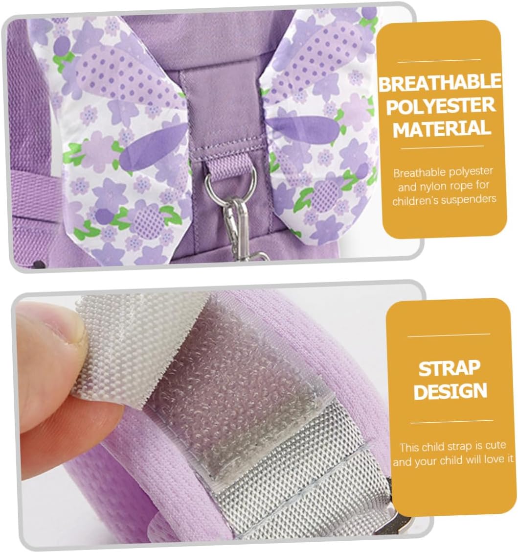 Leash Harness with Rotating Spiral Wrist Link Anti-Lost Safety Strap for Boys Comfortable Wing Pattern for Outdoor Freedom and Protection