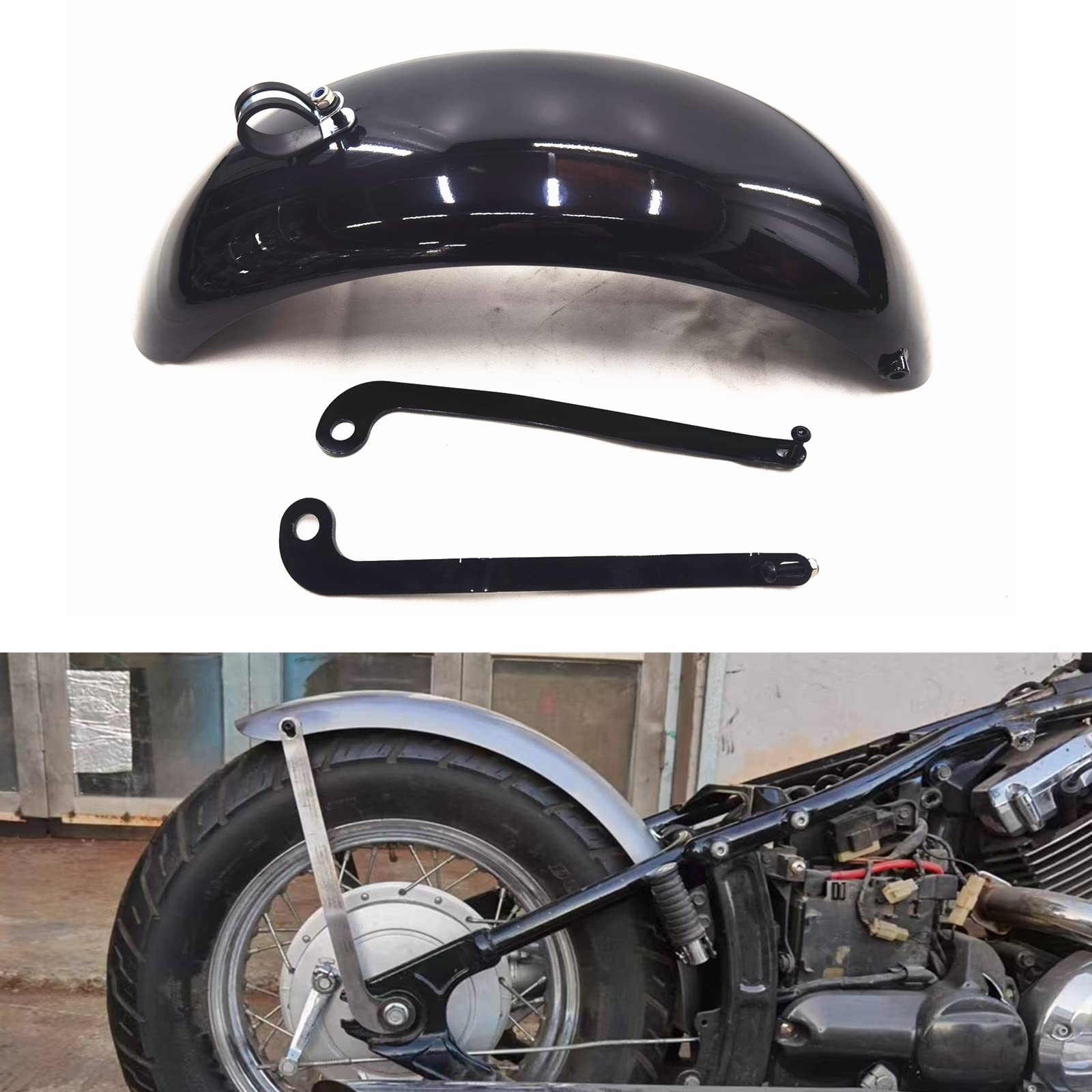 Amazon | ヤマハ ドラッグスター 400 650 バイク用 リアフェンダー