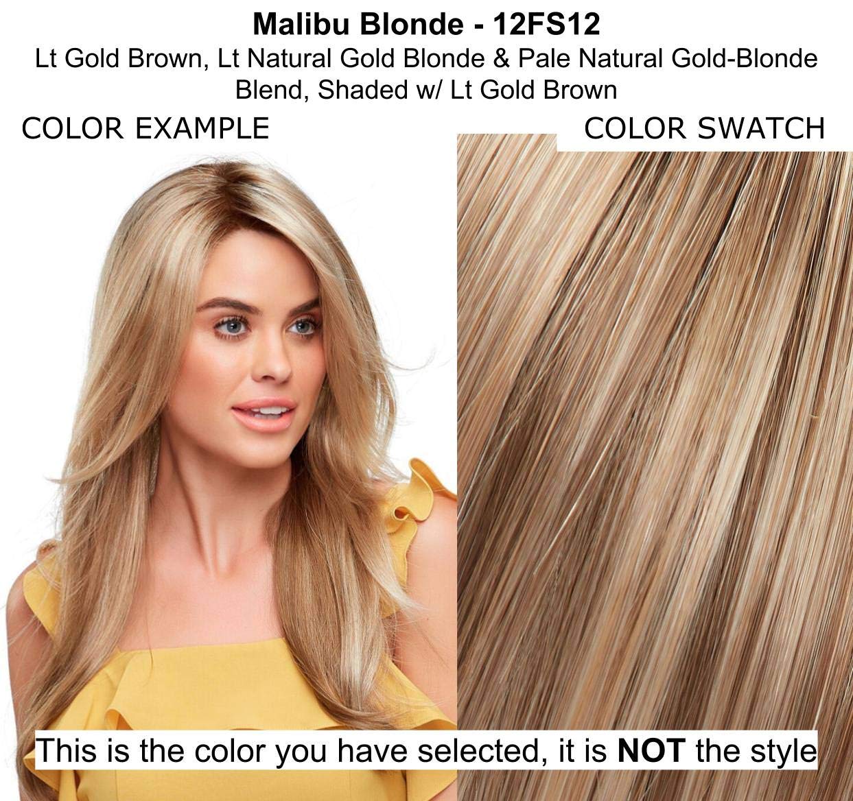 Bundle - 4 item: Top Smart Wavy 18" Hair Topper by Jon Renau, Christy's Wigs Q & A Booklet, Synthetic Shampoo & Wide Tooth Comb - Color: 12FS12