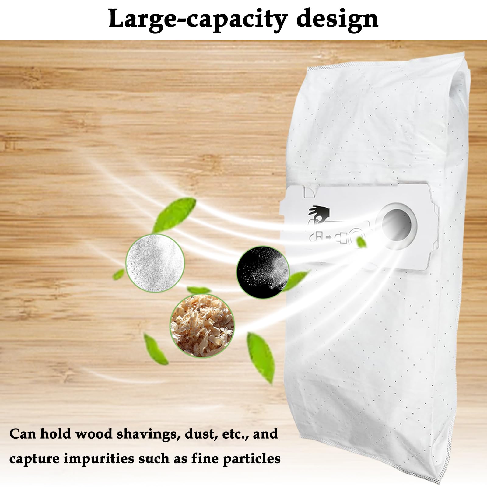 9 Pack 204308 Replacement Dust Bags for Festool CT MINI & MINI I/MIDI & MIDI I Manufactured from 2019 onwards Dust Extractors - Image 4