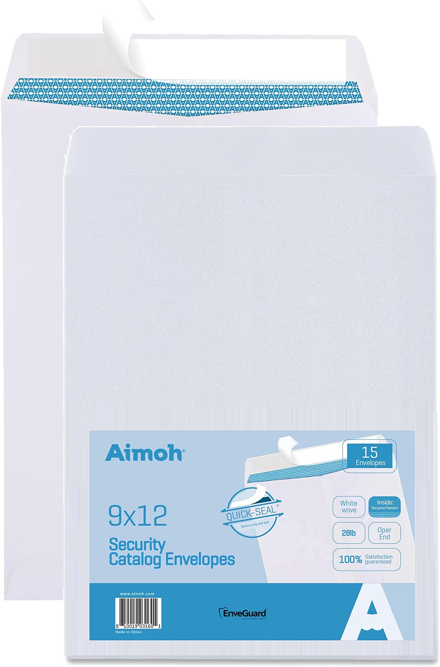 BAZIC 9x12 SelfSeal White Catalog Mailing Envelope, Safe