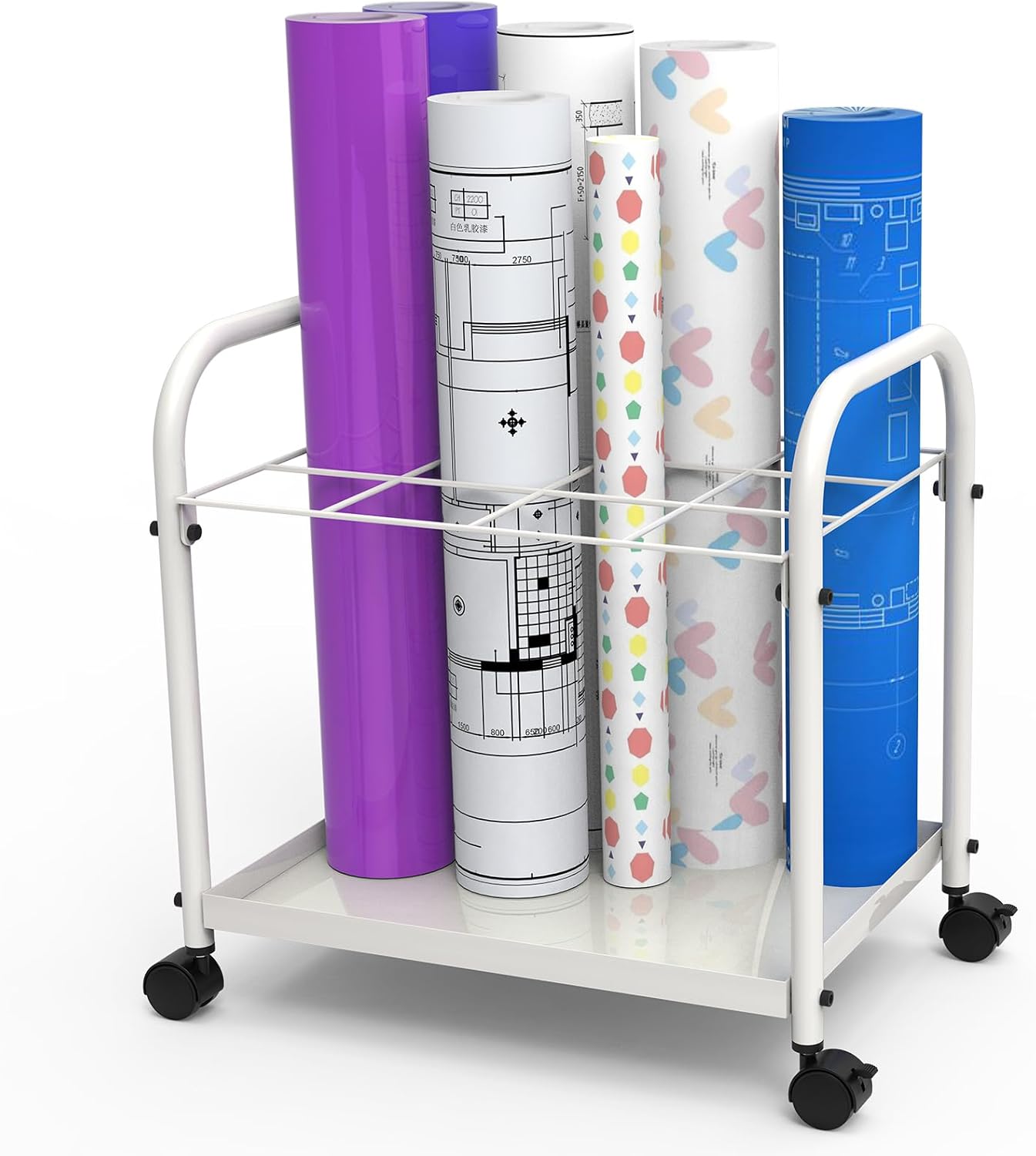 Fumingpal Blueprint Holder Blueprint Storage Steel Blue