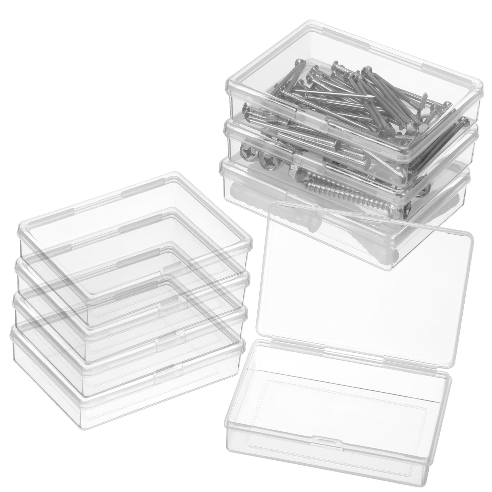 Didiseaon 5 Set Di Contenitori Per Gioielli in Plastica Di Piccole Dimensioni Scatola Di Cartone Organizer Per Perline Robusto E Versatile 8 Pezzi * 5