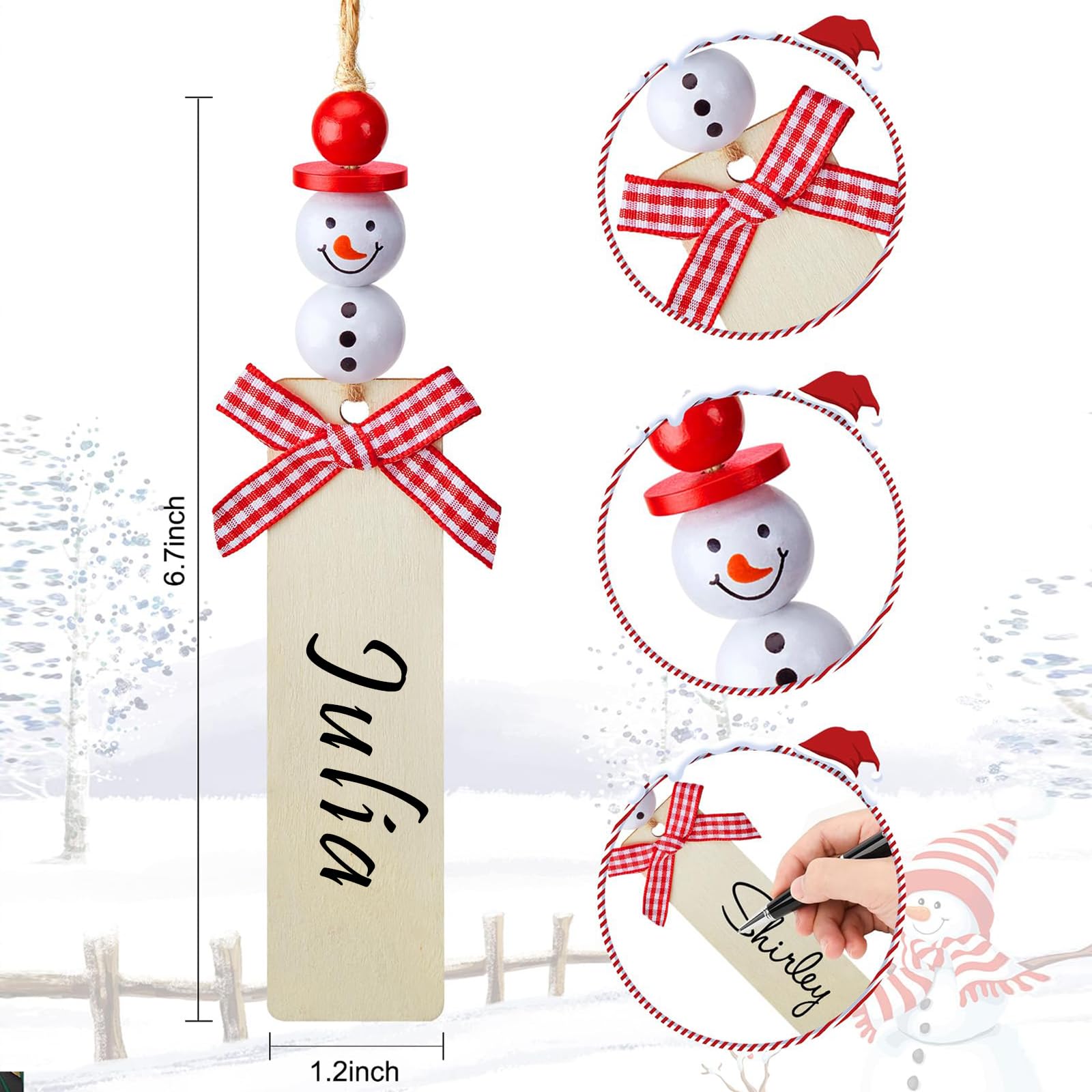 Weihnachtsstrümpfe mit Namensschildern, personalisierbar, 50,8 cm, 3 Stück, große Weihnachtsstrümpfe für Geschenke, perfekte Weihnachtsdekoration für Zuhause und Weihnachtsfeiern