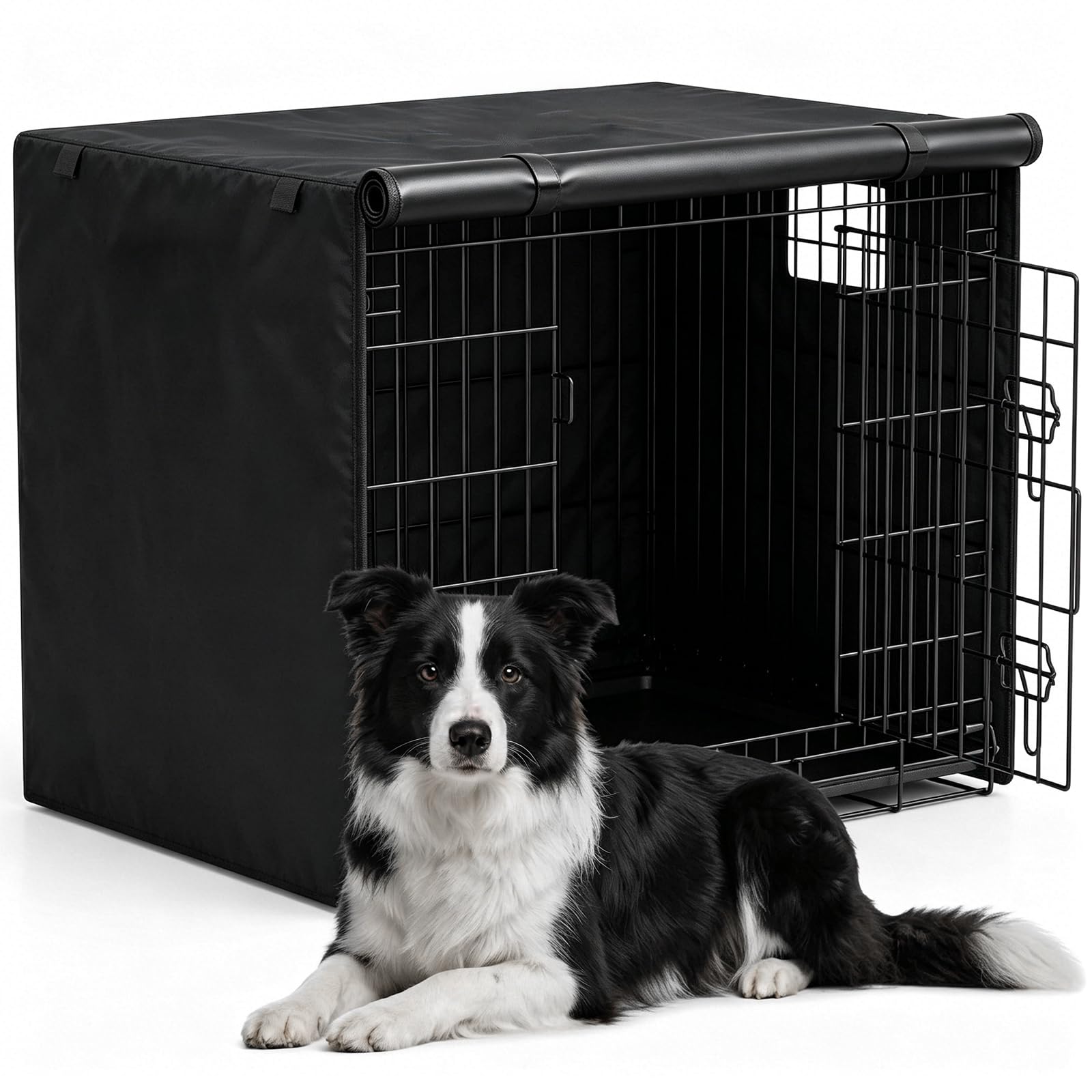 Dog Crate Cover, Waterproof Oxford Fabric Dog Cage Cover with Window