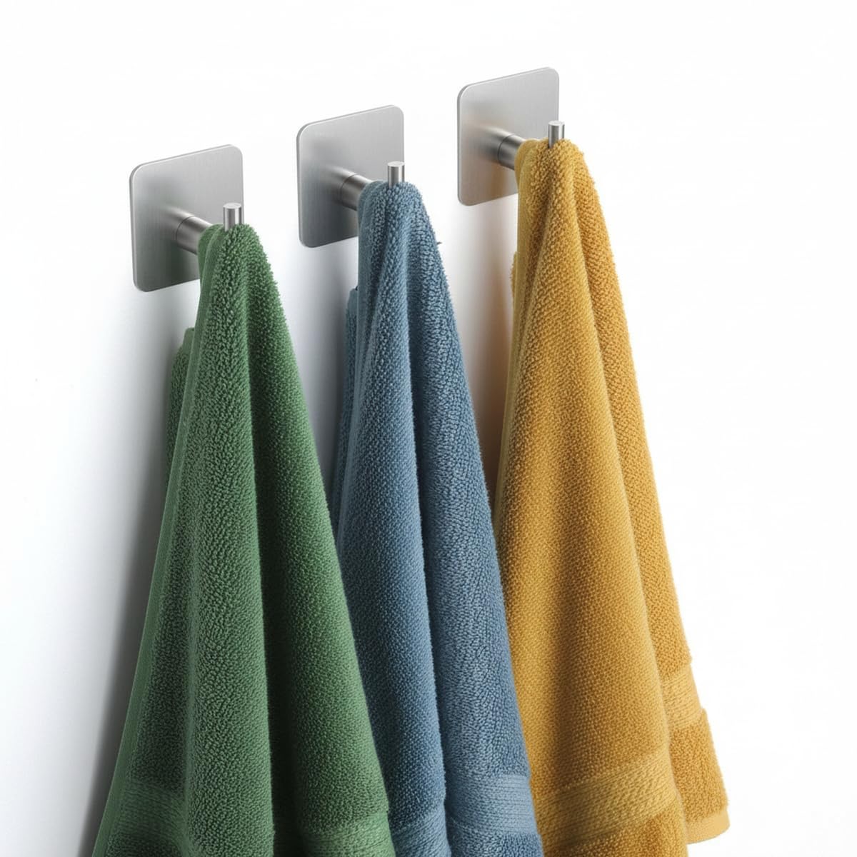 Set porta Asciugamani da Bagno Completo Adesivo, include Porta Asciugamani, Porta Rotolo Carta Igienica, tre Ganci Appendi Asciugamani, Accappatoio, Salvietta, in Acciaio Inossidabile, Accessori Casa