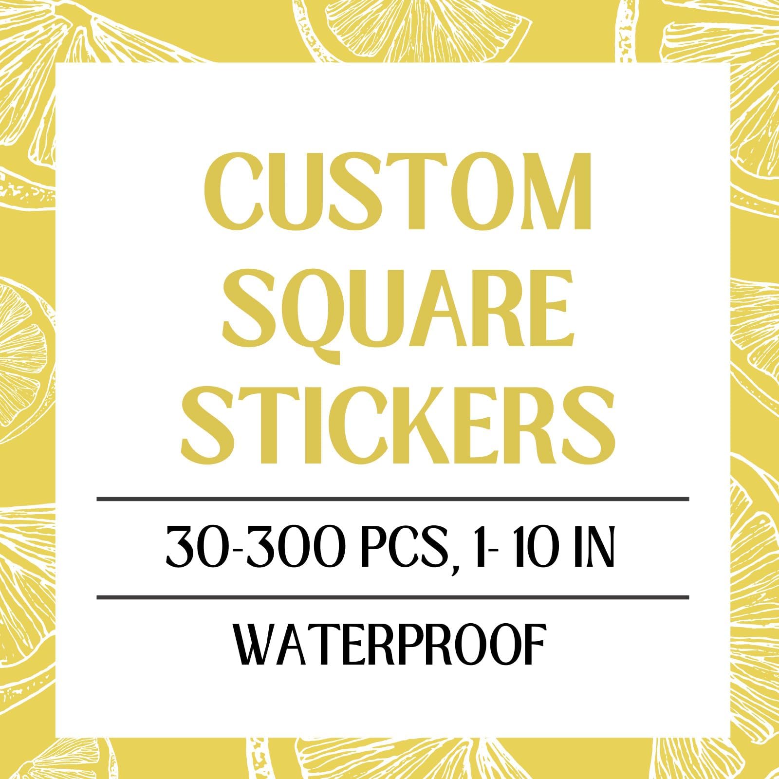 Custom Rectangle Stickers for Business Logo, Custom Rectangle Labels for Candle Jar Coffee, 8 Szies, 30-300 pcs Glossy Water Vinyl Stickers, Upload Your Design