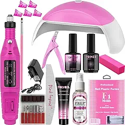 Kit Polygel Completo Cabine Mini G 48W LED UV Unhas Poligel Lixadeira Elétrica Caneta 20.000RPM Manicure Profissional
