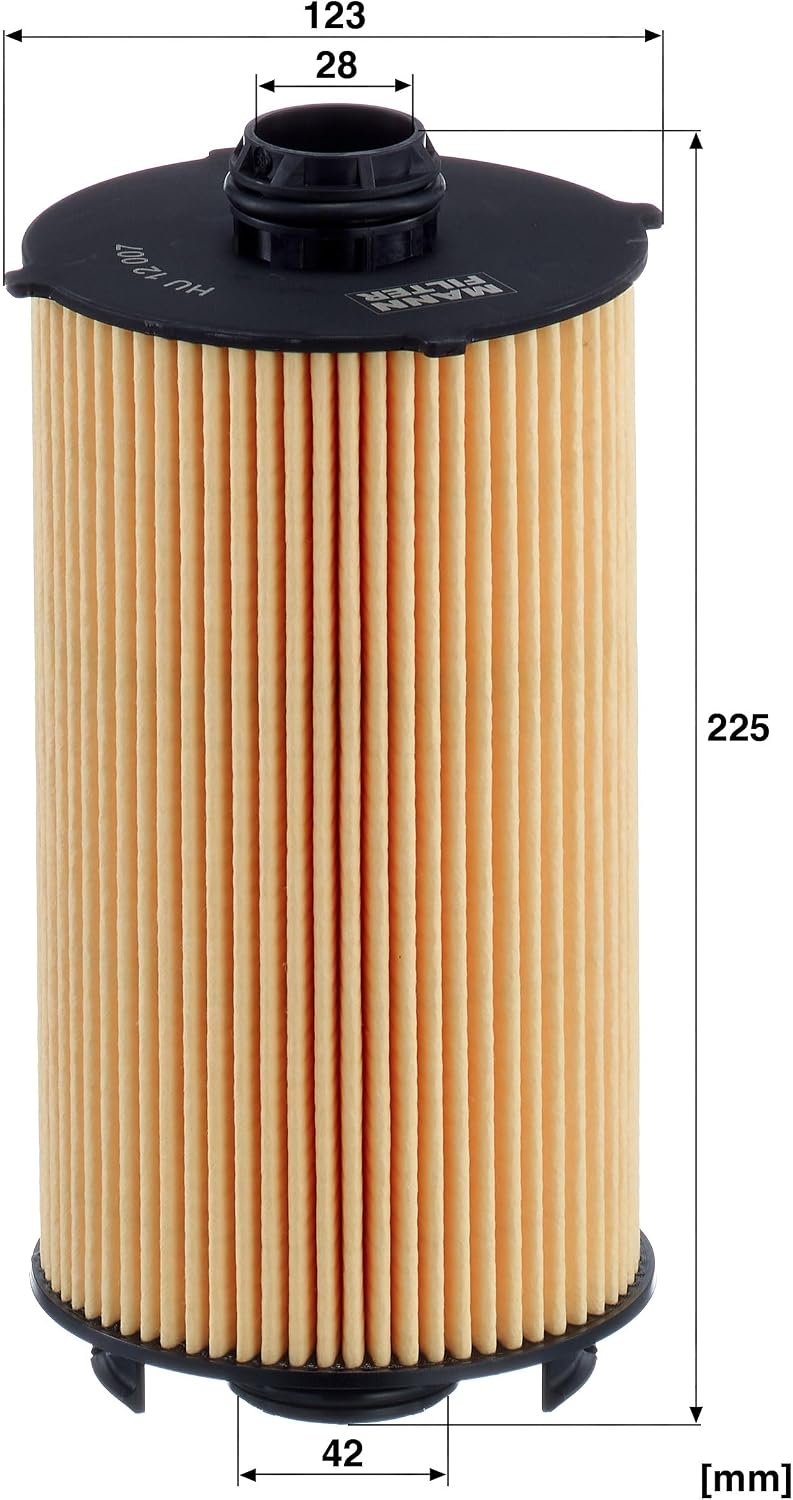 MANN-FILTER HU 12 007 x Oil Filter - Oil Filter Set with Gasket/Seal Kit - For Commercial Vehicles