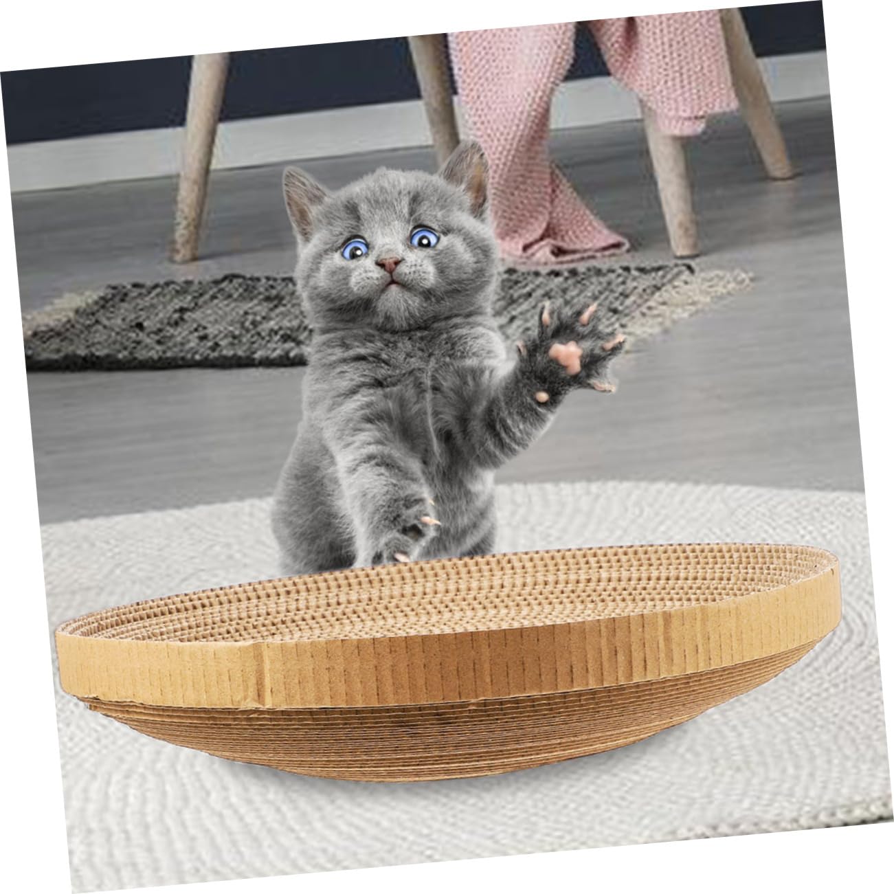 2 Stück Katzenkratzbrett Ersatz aus Papier für Katzen, Möbelschutz
