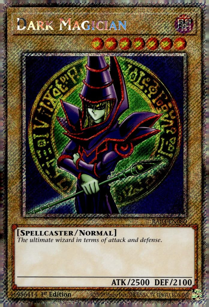 Amazon.com: Dark Magician (Platinum Secret Rare) - RA03-EN080