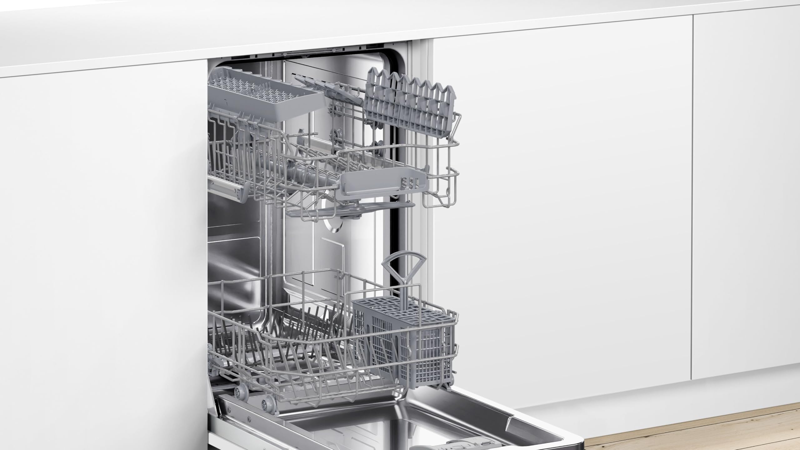 Bosch SPV2HKX42E Serie 2 Vollintegrierter Geschirrspüler 45 cm DuoPower AquaStop VoiceControl