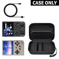 Vista 2 de PAIYULE Travel Case Compatible with RG353V RG353VS R36S Game Boy Retro Handheld Game Console, Handheld Emulator Storage Holder Organizer, Android
