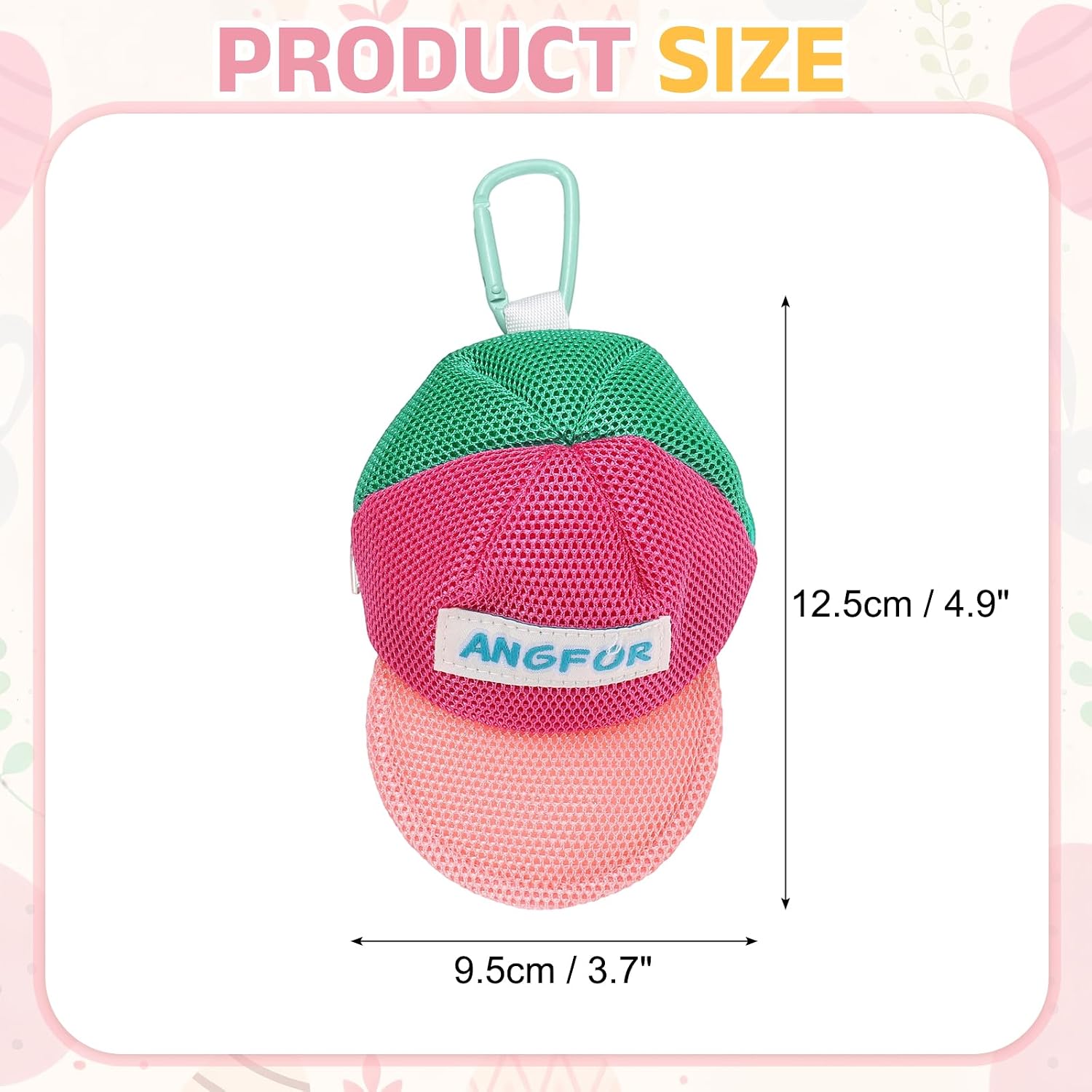 uxcell Mini Coin Purse, 4.9"x3.7" Cute Earphone Bag with Zipper, Lightweight Coin Pouch Compact Travel Storage Case for Earbuds Keys Coins Cards Hair Ties Jewelry, Red image 2