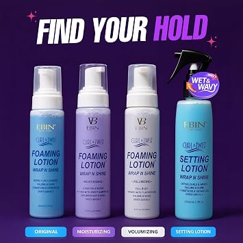 EBIN NEW YORK Curl & Twist Volumizing Foaming Lotion, 3.38 Fl Oz