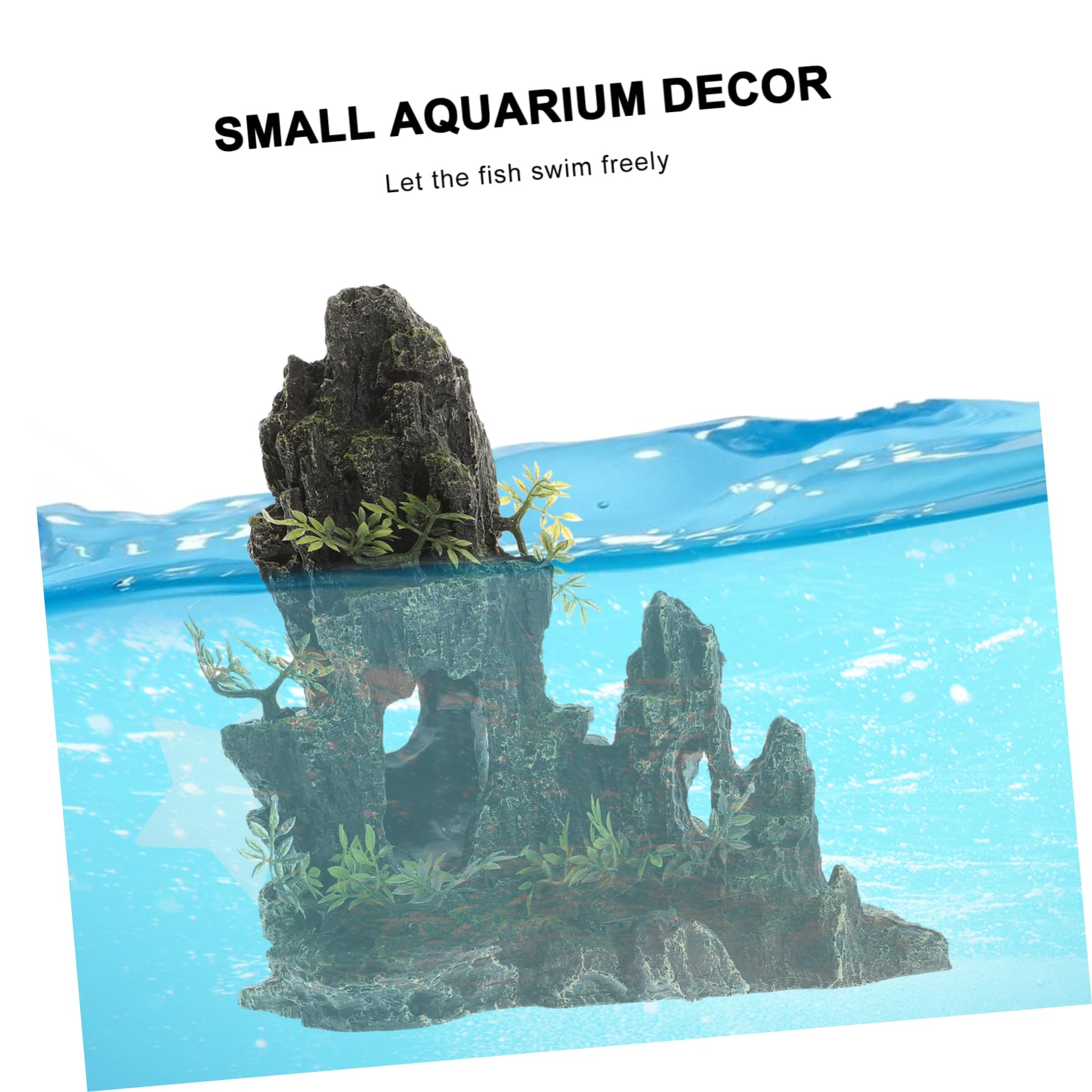 POPETPOP Estatua Decorativa De Rocalla para Acuario Decoración De Pecera Artesanía De Resina Miniadornos para Acuario
